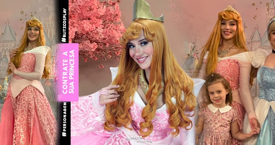 Aurora Personagem  Vivo na festa